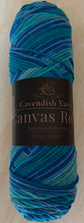 Cavendish yarns blue canvas roll 100g, 200m, 100% acrylic, light Aran