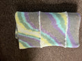 Beautiful pastel coloured swirls blanket 1M x 1M