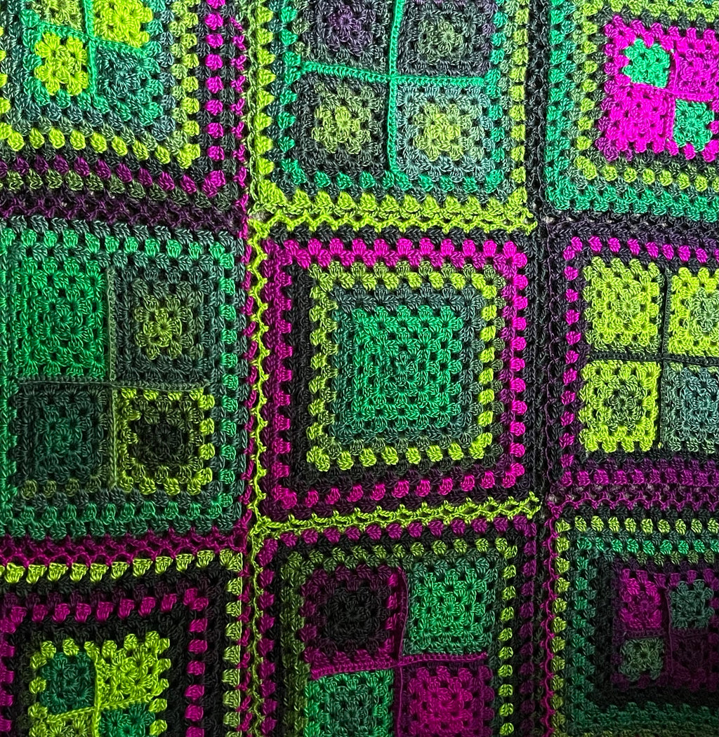 A beautiful crocheted wicked blanket 1M x 1M