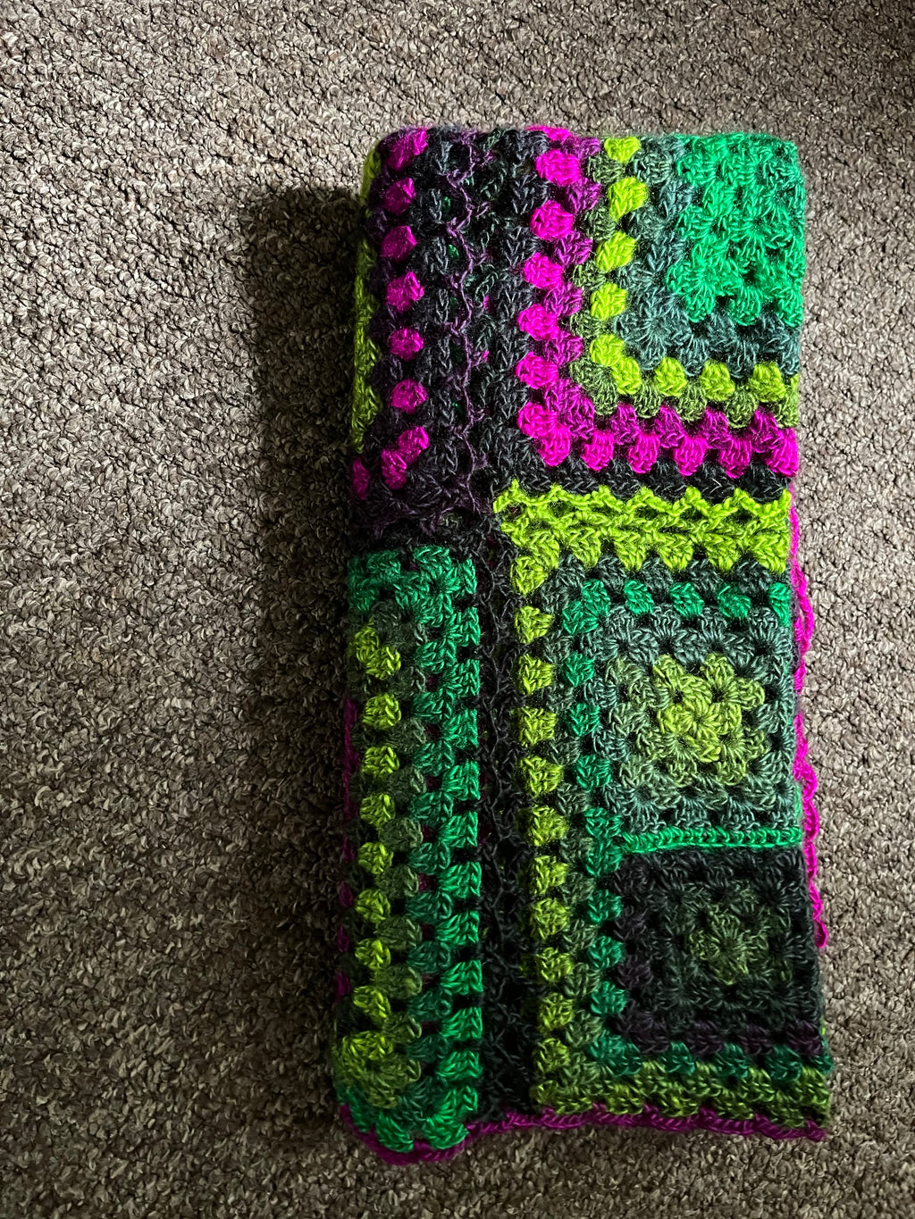 A beautiful crocheted wicked blanket 1M x 1M